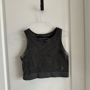 Stylish Charcoal Women's Crop Top